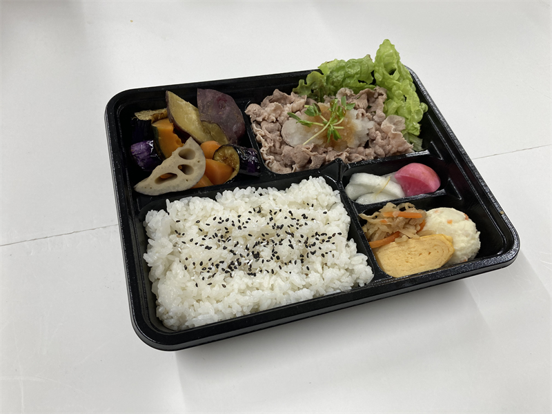 花桃牛バラおろし弁当